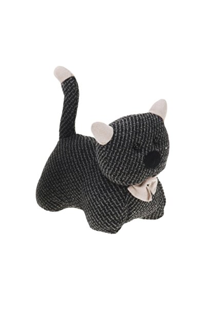 Gift Design Dop de ușă, în formă de pisoi, culoare neagră, 19x20 cm