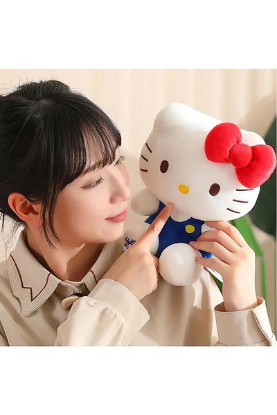 Choice 30cm-A Sanrio Hello Kitty Kuromi Baby Stuffed Toys Anime Plush Toys Throw Pillow Kids Car Decoration