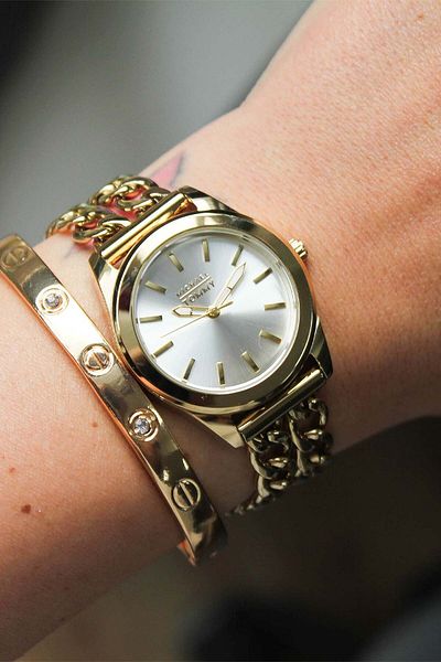 MICHAEL TOMMY Mt325001Lsb03 Women Wrist Watch with Steel Band