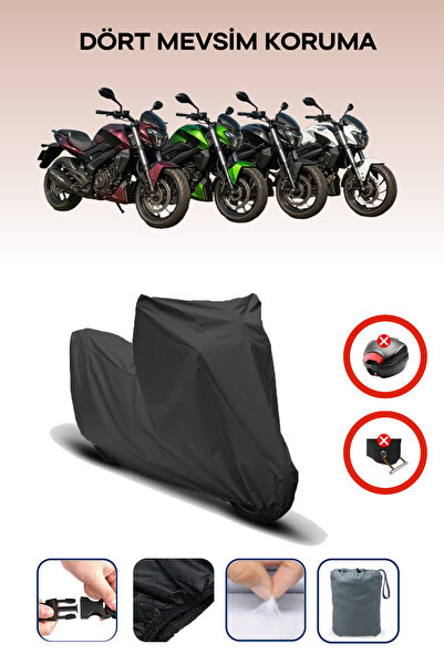 Breen Siyah, Bajaj Dominar Modellere Uyumlu Motor Örtüsü Motosiklet Brandası ...