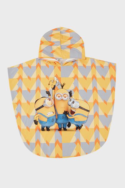 SLIPSTOP Hope Patterned Cotton Hooded UV Protect Towel Poncho Boy's PANCO SP2532140000
