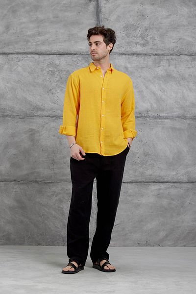 NOMARC Orange Nmrc Muslin Oversize Shirt
