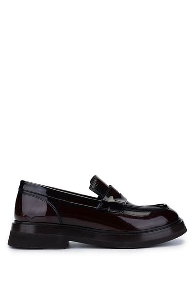 Tamer Tanca Men's Genuine Leather Claret Red Loafer Shoes