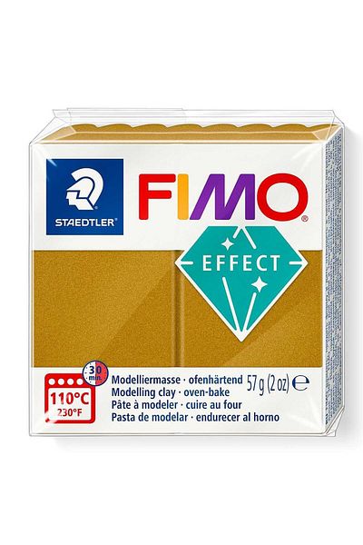 Bafimo FIMO Effect Modeling Clay 57g Ochre Brown Metallic