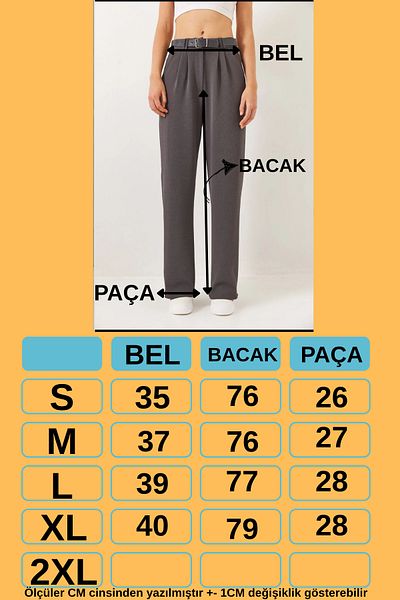 King Crow Plzkmr002 Gray Palazzo Trousers with Belt