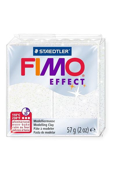 Bafimo FIMO Effect Modeling Clay 57g Snow White Galaxy