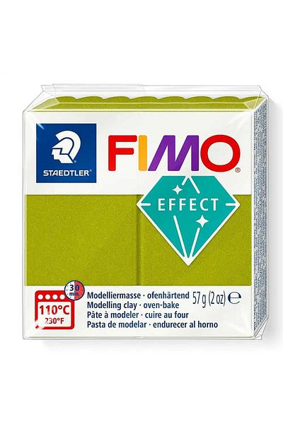 Bafimo FIMO Effect Modeling Clay 57g Pale Olive Green Metallic