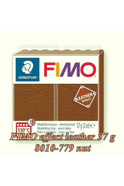 Bafimo FIMO Effect Modeling Clay 57g Walnut Brown Leather