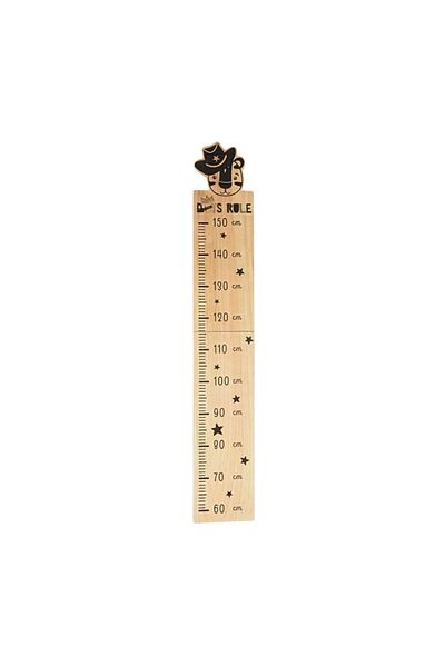 Gift Design Children's height measuring tape, made of wood, Boys rule model