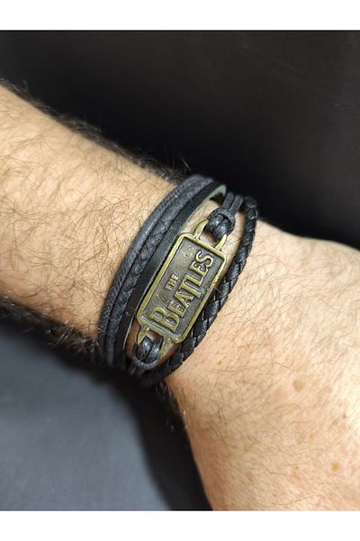 enyatakı The Beatles Model Original Leather Rope Bracelet