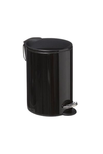 5FIVE Jaune Black waste bin, metal, 3 liters, 17 x 25 cm