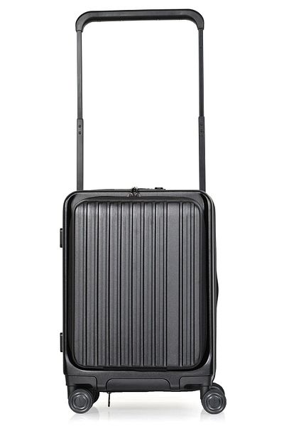 MORANO Morano Smart Cabin Luggage with Front and Back Pockets and 4 Spinner Wheels 20 Inch