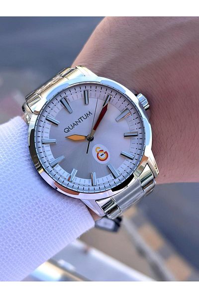 Quantum Galatasaray Licensed Case and Steel Cord Fan Wrist Watch Gs.1905.330 with 2 Years Warranty