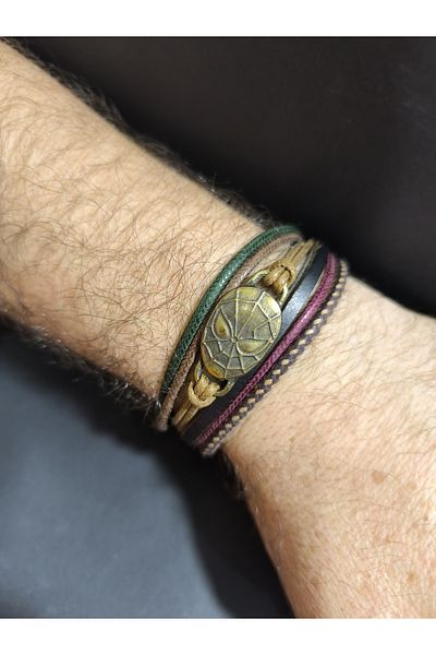 enyatakı Spider-Man Model Original Leather Rope Bracelet