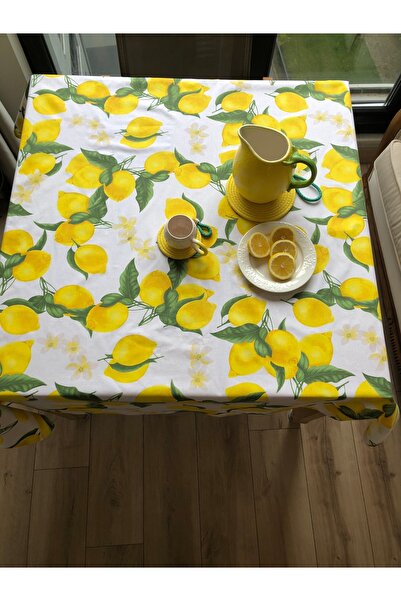 Home LİMON DESENLİ MASA ÖRTÜSÜ, 140X140 CM