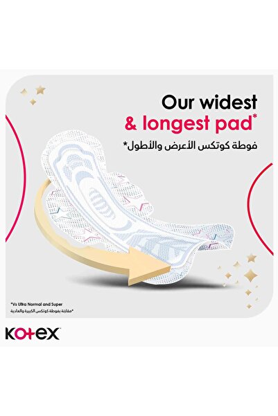 Kotex Ultra Thin Overnight Protection Sanitary Pads with Wings - 7 pcs