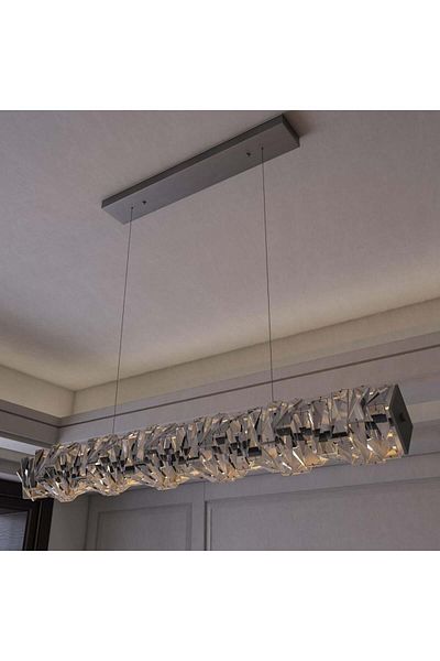 Ucandle Neo Classic LED Pendant Chandelier 100cm CCT Silver