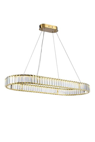Ucandle Neoclassical Crystal Oval Chandelier - 92*37