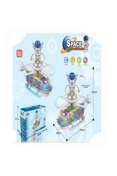 Space Electric Gear Helicopter Toy
