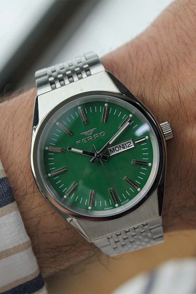 FERRO F43012A6 Men's Wrist Watch with Steel Cord