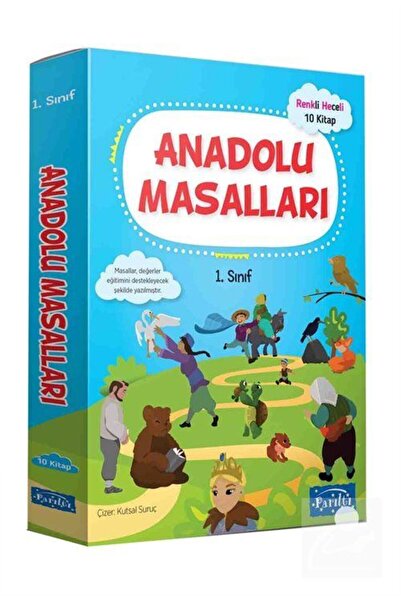 Parıltı Yayıncılık Anadolu Masalları Seti (RENKLİ HECELİ 10 KİTAP) (1. SINIFL...