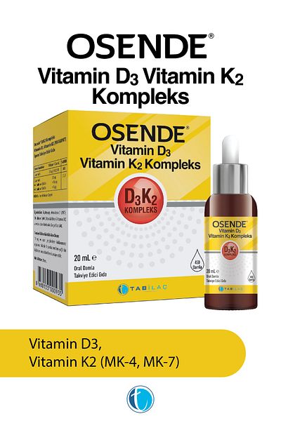 Osende D3K2 Complex Drops 20 ml Vitamin D Vitamin K2 Mk-7 Mk-4