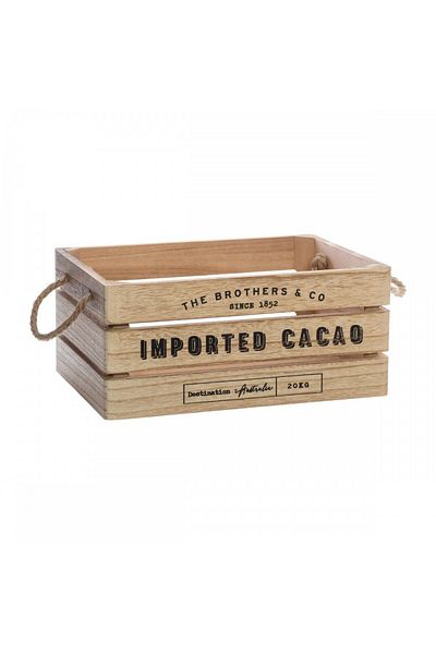 Atmosphera Créateur D'intérieur Set of 3 Denys chests, wood, 23 x 17 x H 11 cm, 29 x 21 x H 13 cm, 35 x 25 x H 15 cm