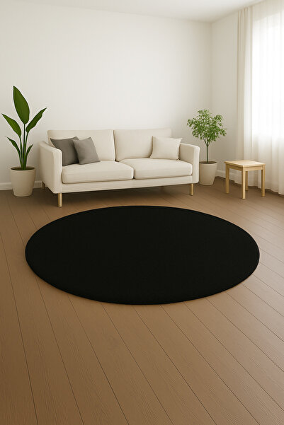 KEVLİNE Peluş Salon Mutfak Çocuk Odası Yuvarlak Halı