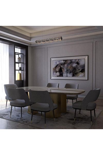 Ucandle Neo Classic LED Pendant Chandelier 100cm CCT Silver