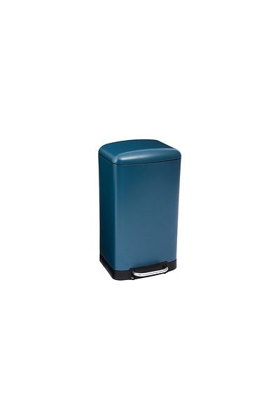 5FIVE Coș de gunoi Retro Blue, 30 litri, oțel, cu pedală, 34 x 32 x 61 cm, greutate 4 KG