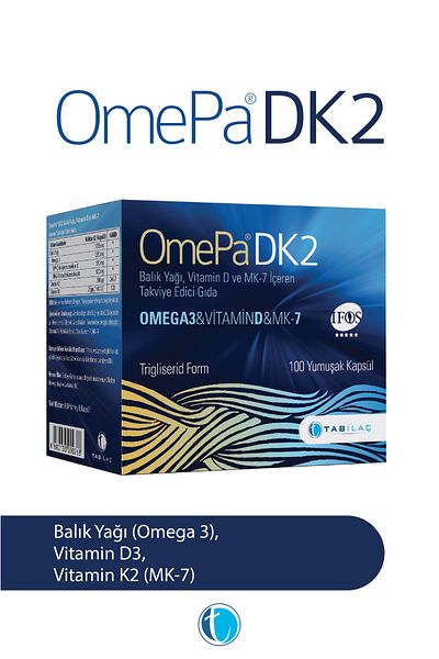 Omepa Dk2 100 Soft Capsules D3K2 Omega 3 Fish Oil