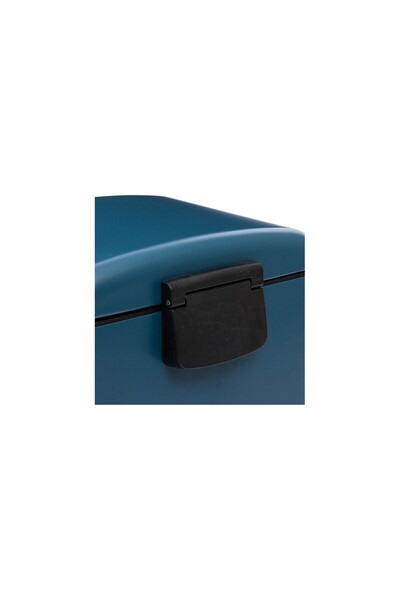 5FIVE Retro Blue trash can, 30 liters, steel, with pedal, 34 x 32 x 61 cm, weight 4 KG