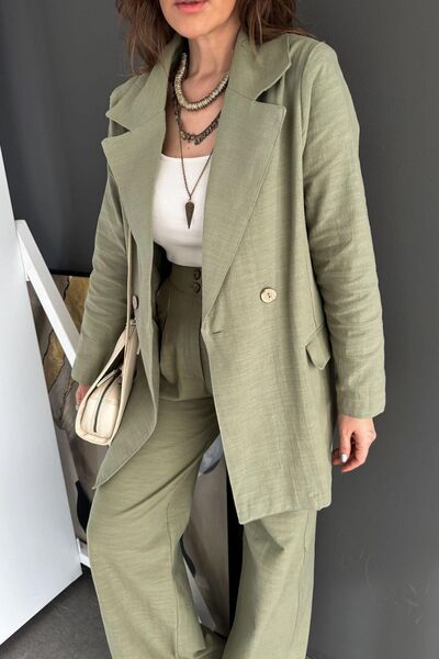 EGZOTİK ASORTİK Egzotik Asortik Ceket Pantolon Keten Takım