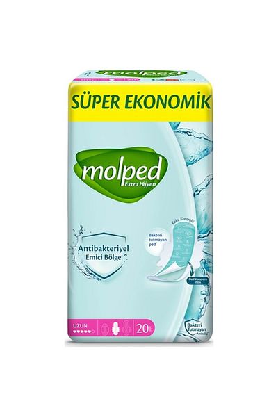 Molped Super Economical Sanitary Pad - 40 Pieces Long Pack (2PK*20)