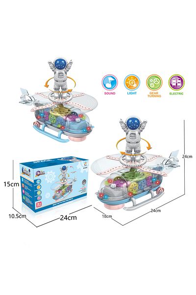 Space Electric Gear Helicopter Toy