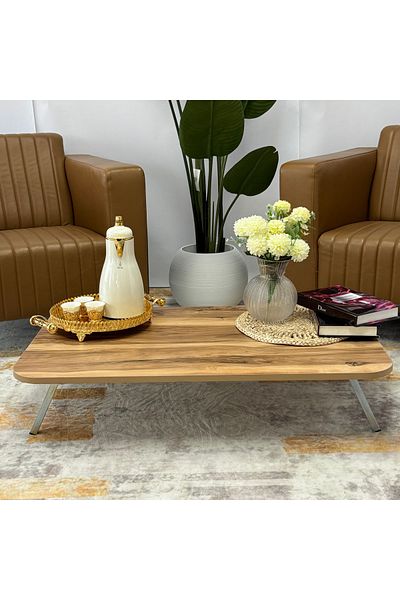 Living Foldable floor center table for living room and kitchen 60x80 cm