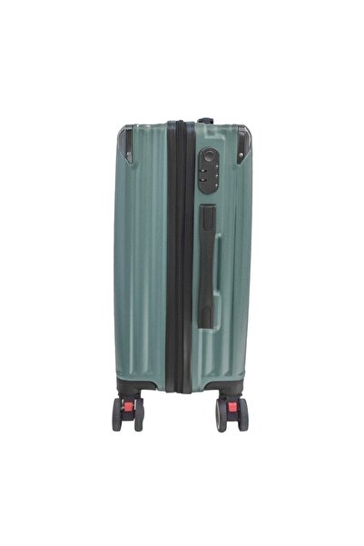 OEM ROSMD ABS premium quality trolley, hanging nail, 4 360 degree wheels 55x35x27, Green