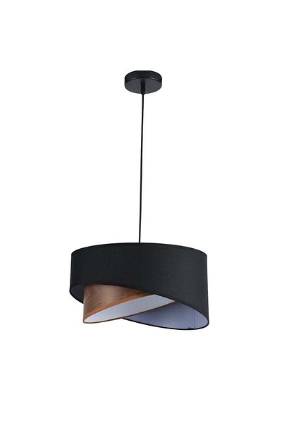 Ucandle Black Wooden Pendant Light - Black