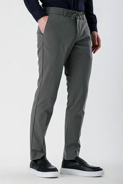 CLASSİCS MEN Yazı Slim Fit Lycra Men's Jogger Pants-7329