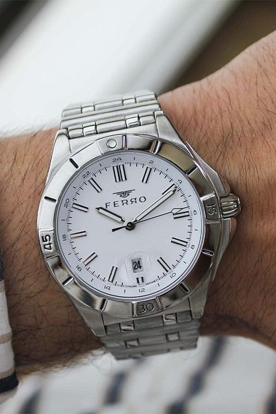 FERRO F43017A Men's Wrist Watch with Steel Cord