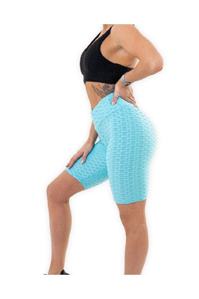 Intisimo Colanți modelatori, efect anticelulitic, scurți, lycra, turcoaz - S