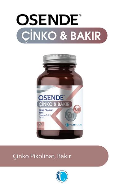 Osende Zinc Copper 60 Herbal Capsules Zinc Picolinate