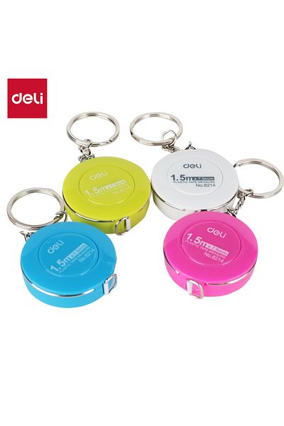 Deli 8214 Plastic Measure Tape, 1.5m × 7.5mm – Ideal for Daily Carry and Quick Measurements