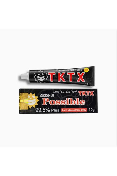 TKTX Black Limited Edition 99.5% Skin Cream before Tattoo and Permanent Makeup 10Gr