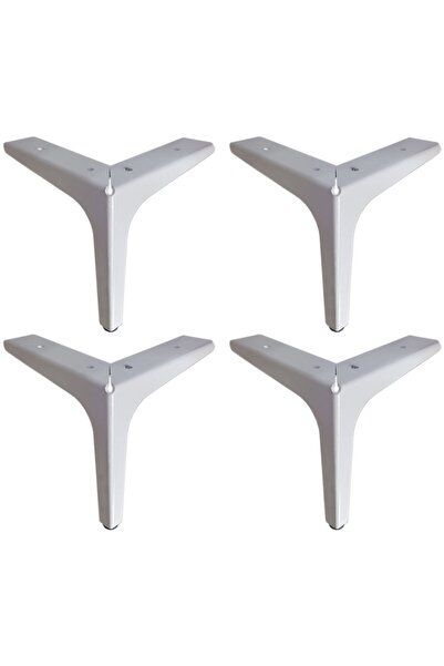 Adem Koç 15 cm Elegance Mobilier metalic de lux Picior de bază alb (4 buc.)