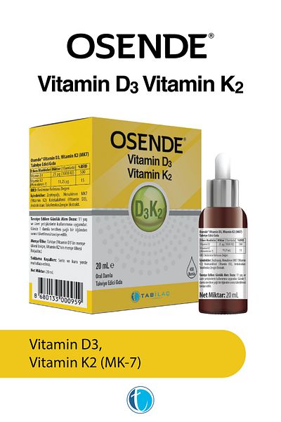 Osende D3K2 Drops 20 ml Vitamin D Vitamin K2 Mk-7