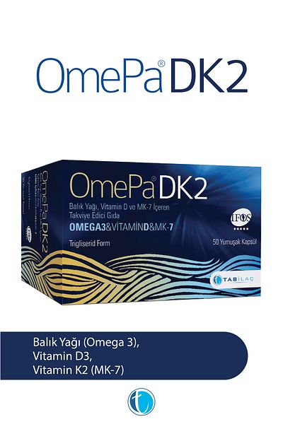 Omepa Dk2 50 Soft Capsules D3K2 Omega 3 Fish Oil