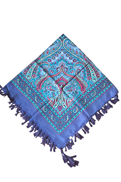 kızca وشاح حرير هندي من القطن بنسبة 100%