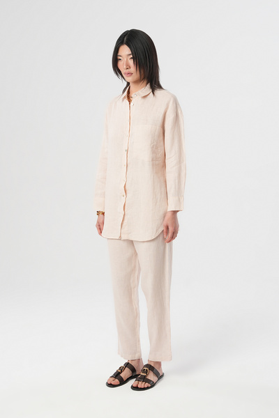 Orfeo Negro Cămașă DE BLOCURI DE BLOCURI 100% INȚĂ DE LENJIERĂ