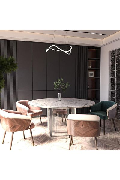 Ucandle Modern LED circular ceiling chandelier